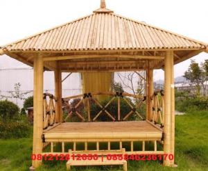 Jasa Pembuatan Gazebo Saung Bambu Murah Bagus Berkualitas